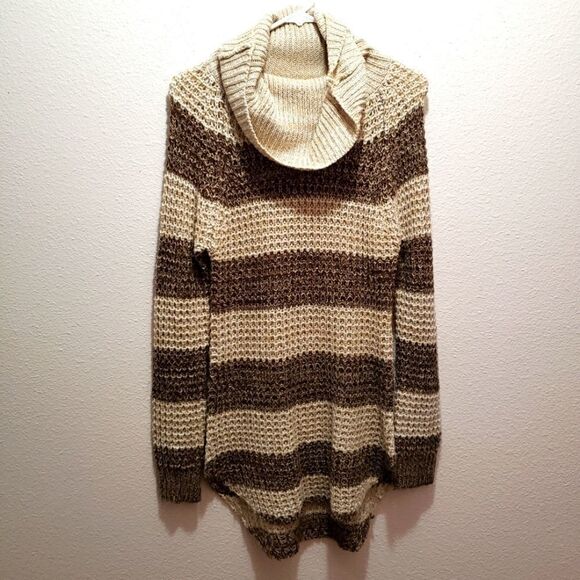 * Rue 21 sweater tan and brown, S - Picture 1 of 4